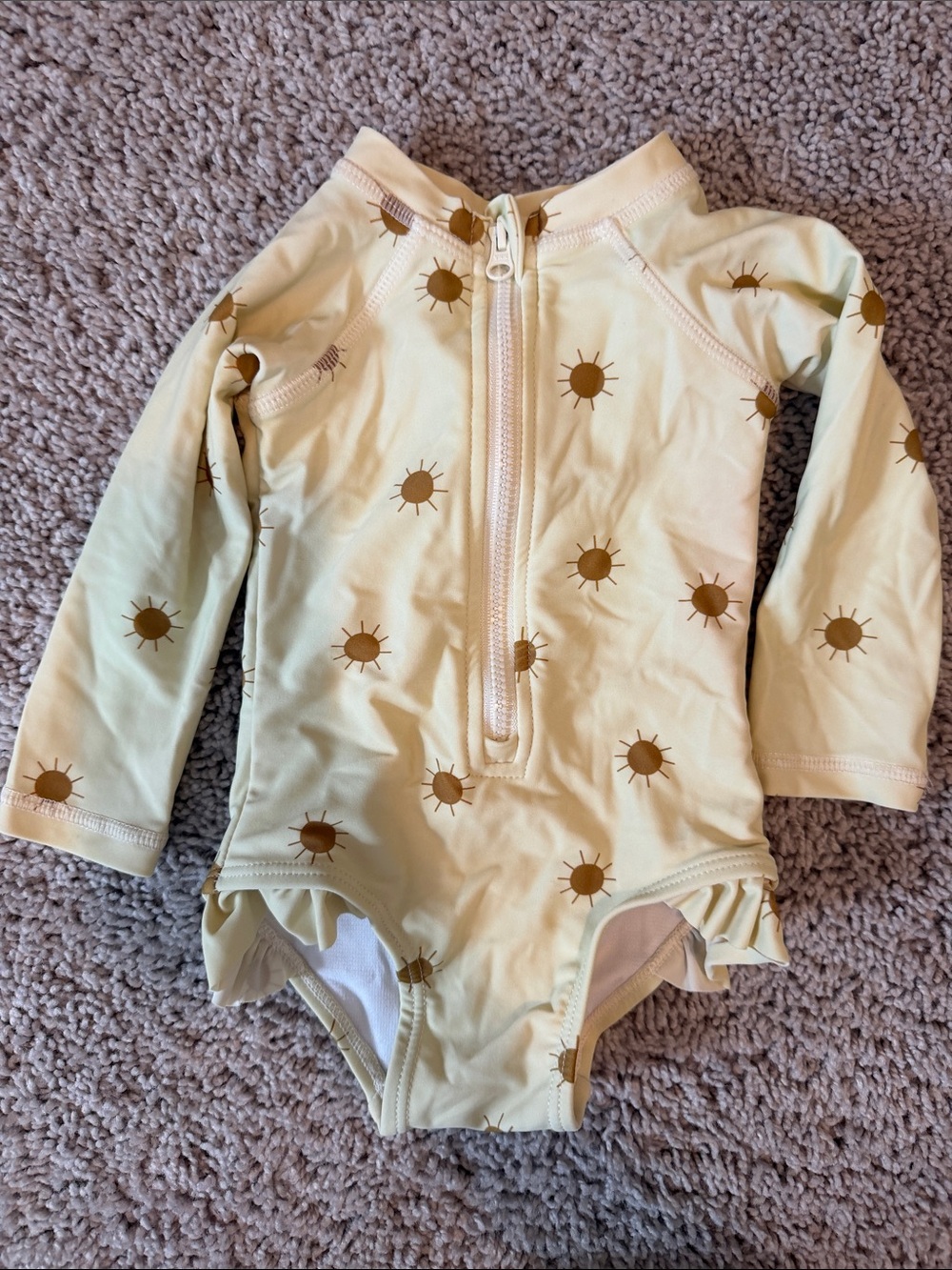 Rylee + Cru Long-Sleeve Swimsuit 3-6m